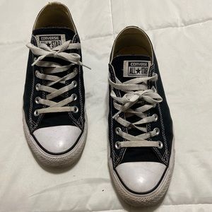 Converse black chuck taylors. Men’s sz 7, women’s sz 9